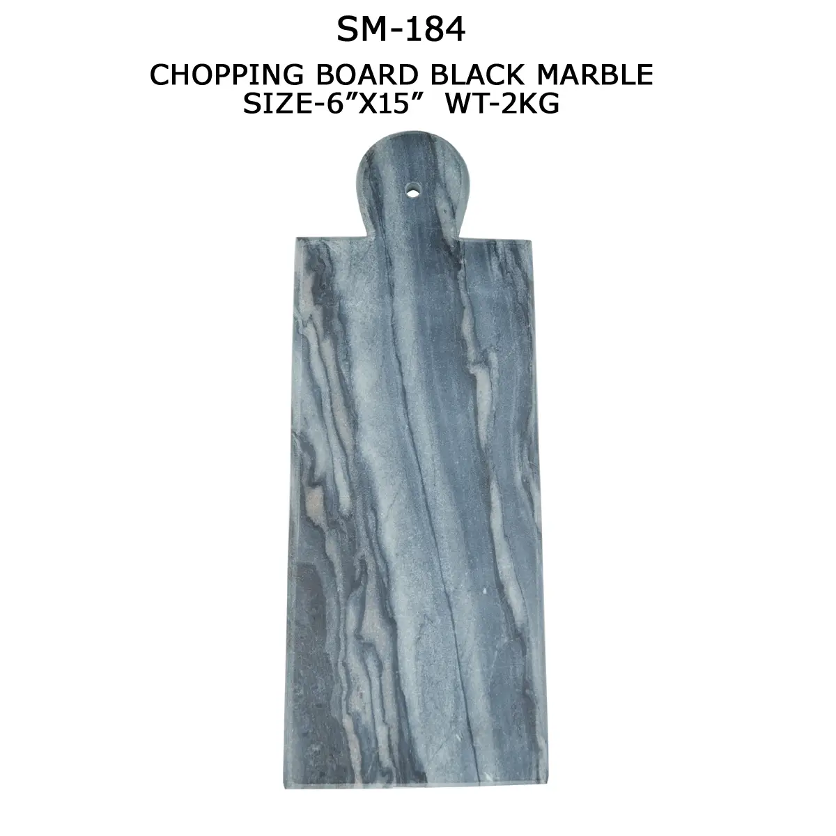 CHOPPING BOARD BLACK MARBLE